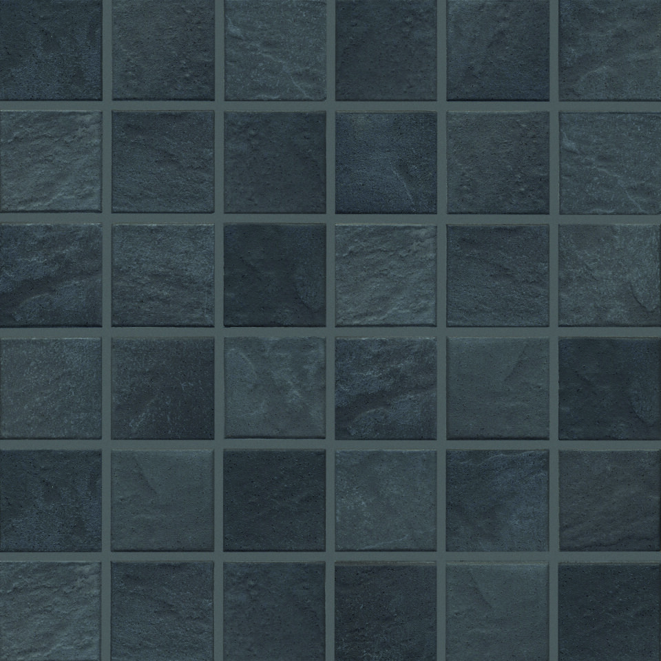 5x5x0,65 Basic-stone schwarz R10/B Mosaikbogen 30x30