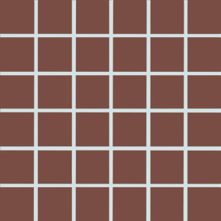 5x5x0,65 Plural oxidrot dunkel Mosaikbogen 30x30