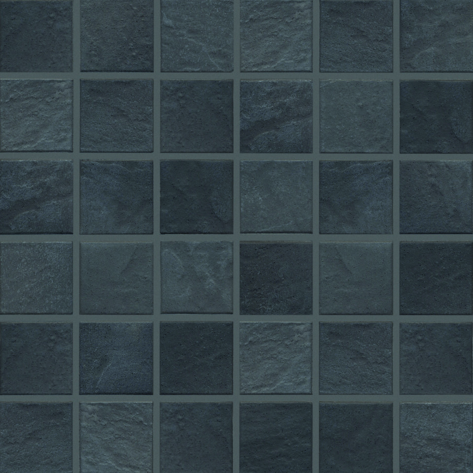 5x5x0,65 Basic-stone schwarz R10/B Mosaikbogen 30x30