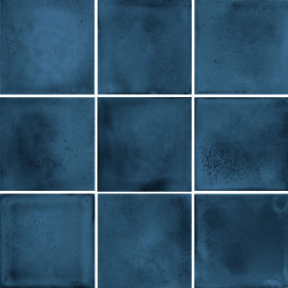 10x10x0,65 Karl indigo glänzend Mosaikbogen 30x30