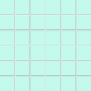 5x5x0,65 Plural türkis hell R10/B Mosaikbogen 30x30