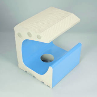 25cm Bamberg m. Ablauf azur hell