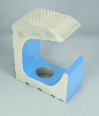 12,5cm Bamberg m. Ablauf azur hell