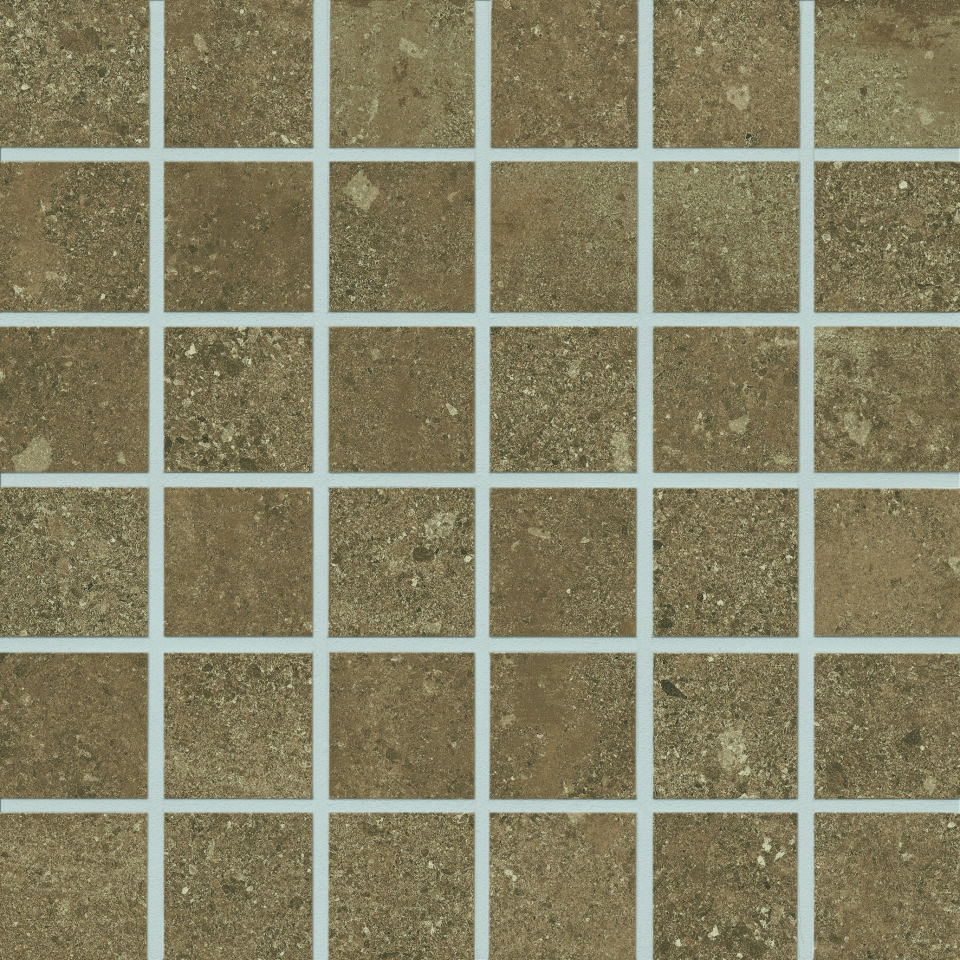 5x5x1,05 Nova mittelbraun R10/B Mosaikbogen 30x30