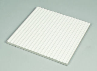 25x25x1,25 Rillenplatte neutral 10 C aktivweiß