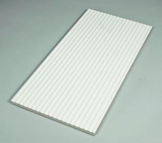 50x25x1,25 Rillenplatte neutral 10 C aktivweiß