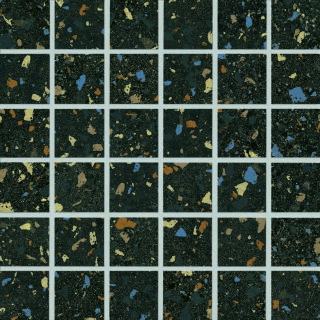 5x5x1,05 Nova anthrazit bunt R10/B Mosaikbogen 30x30