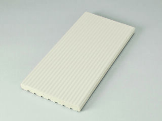 12,5x25x1,5 Rillenplatte graubeige C