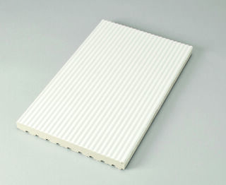 15,6x25x1,5 Rillenplatte neutral 10 C aktivweiß
