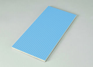 12,5x25x0,8 Riffelplatte azur hell