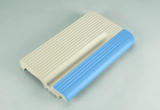25cm Endstein rechts 150mm azur hell C Markierung: 553002 - azur hell