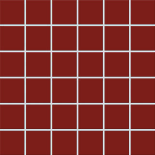 5x5x0,65 Plural oxidrot aktiv R10/B Mosaikbogen 30x30