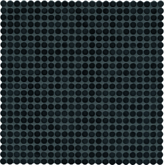 Ø1x0,65 Loop nachtschwarz glänzend Mosaikbogen 32x32