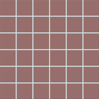 5x5x0,65 Plural oxidrot mittel R10/B Mosaikbogen 30x30