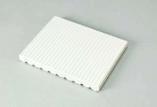 15,6x12,5x1,5 Rillenplatte neutral 10 C aktivweiß
