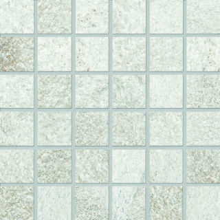 5x5x0,8 Quarzit Mosaik weißgrau R11/B Mosaikbogen 30x30
