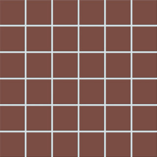 5x5x0,65 Plural oxidrot dunkel R10/B Mosaikbogen 30x30