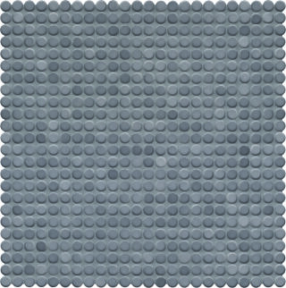 Ø1x0,65 Loop diamantgrau glänzend Mosaikbogen 32x32
