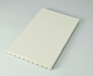 15,6x25x1,5 Rillenplatte graubeige C