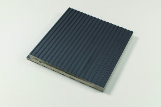 25cm Rillenst. schräg neutral 1 C tiefschwarz