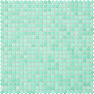 Ø1x0,65 Loop aquablau hell glänzend Mosaikbogen 32x32