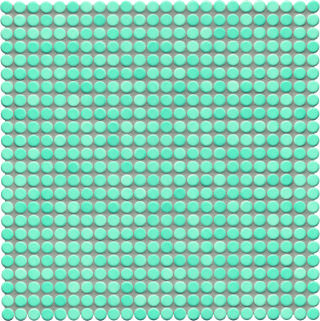 Ø1x0,65 Loop aquablau glänzend Mosaikbogen 32x32