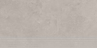 30x60x0,9 Solid Ground Treppe umber grey R10/A+B