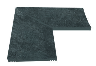 Ascona Ecke Paar graphite R11/B Flachrinne
