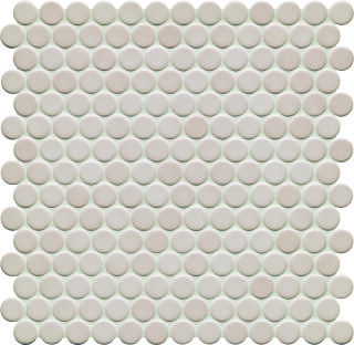 Ø2x0,65 Loop elfenbein hell glänzend Mosaikbogen 32x32