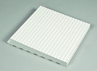 25cm Rillenst. schräg neutral 10 C aktivweiß