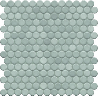 Ø2x0,65 Loop diamantgrau hell glänzend Mosaikbogen 32x32