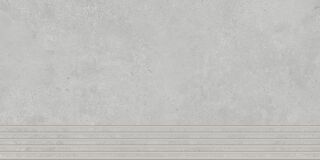 30x60x0,9 Solid Ground Treppe light grey R10/A+B