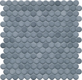 Ø2x0,65 Loop diamantgrau glänzend Mosaikbogen 32x32