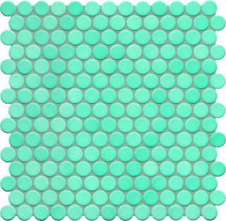 Ø2x0,65 Loop aquablau glänzend Mosaikbogen 32x32