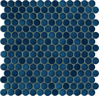 Ø2x0,65 Loop stahlblau glänzend Mosaikbogen 32x32
