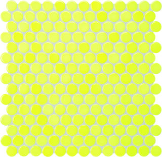 Ø2x0,65 Loop zitronengelb glänzend Mosaikbogen 32x32