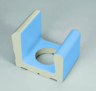 12,5cm tieflie. klein m. Abl. azur hell System Wiesbaden