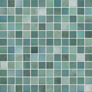2,5x2,5x0,65 Ocean ocean green Mosaikbogen 30x30