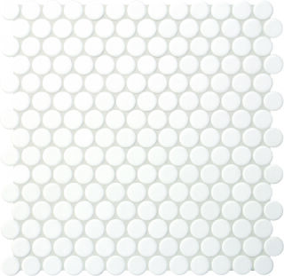 Ø2x0,65 Loop arktisweiß R10/B Mosaikbogen 32x32