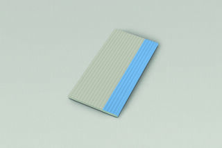 12,5x25x0,8 Trep.Ecke re.ger.azur hell C Markierung 553002 - azur hell