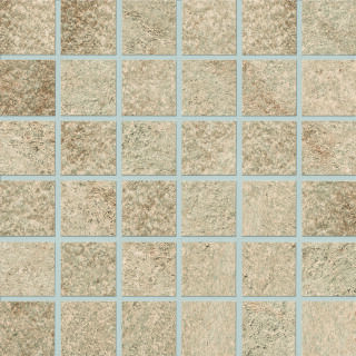 5x5x0,8 Quarzit Mosaik sandbeige R11/B Mosaikbogen 30x30