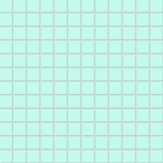 2,5x2,5x0,65 Plural türkis hell R10/B türkis hell, Mosaikbogen 30x30