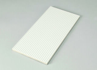 12,5x25x0,8 Riffelplatte neutral 10 aktivweiß