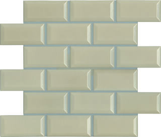 5x10x0,65 District Facette almond beige Mauerverband