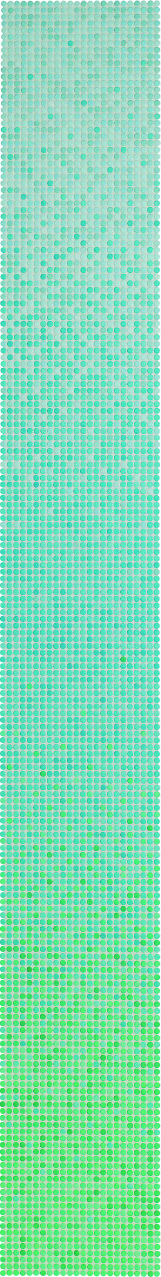 Ø1x0,65 Loop Farbverlauf Ocean glänzend 8 x Mosaikbogen 32x32