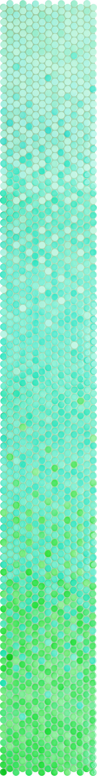 Ø2x0,65 Loop Farbverlauf Ocean glänzend 8 x Mosaikbogen 32x32
