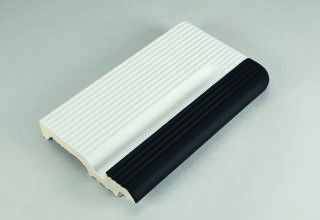 25cm Endstein rechts 150mm 91/340 C Markierung: 340 - neutral 1 - tiefschwar
