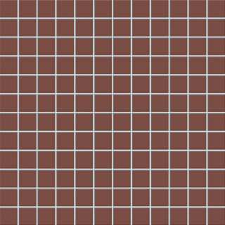 2,5x2,5x0,65 Plural oxidrot dunkel R10/B oxidrot dunkel, Mosaikbogen 30x30