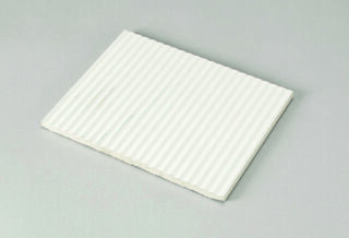 12,5x15,6x0,8 Rillenplatte neutral 10 C aktivweiß