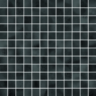 2,5x2,5x0,65 Karl black glänzend Mosaikbogen 30x30